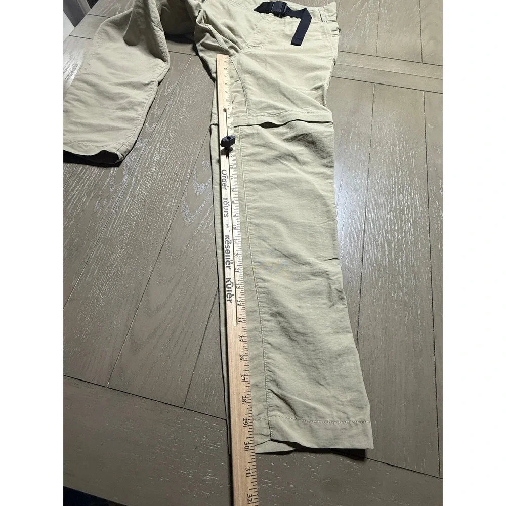 The North Face Convertible Pants Mens 30 Khaki Paramount Trail Zip Off Straight